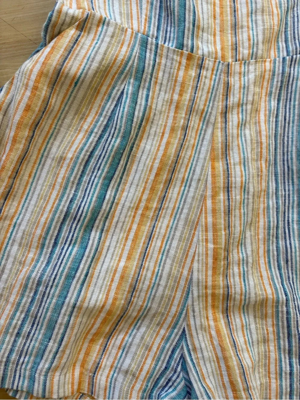 Reformation Striped Linen Short Romper Size 10